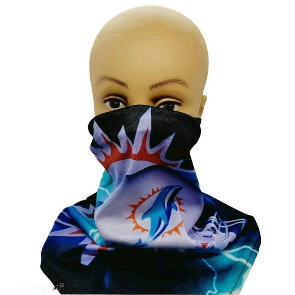 Miami Dolphins Football Neck Gaiter Scarf Bandana - Picture 1 of 5